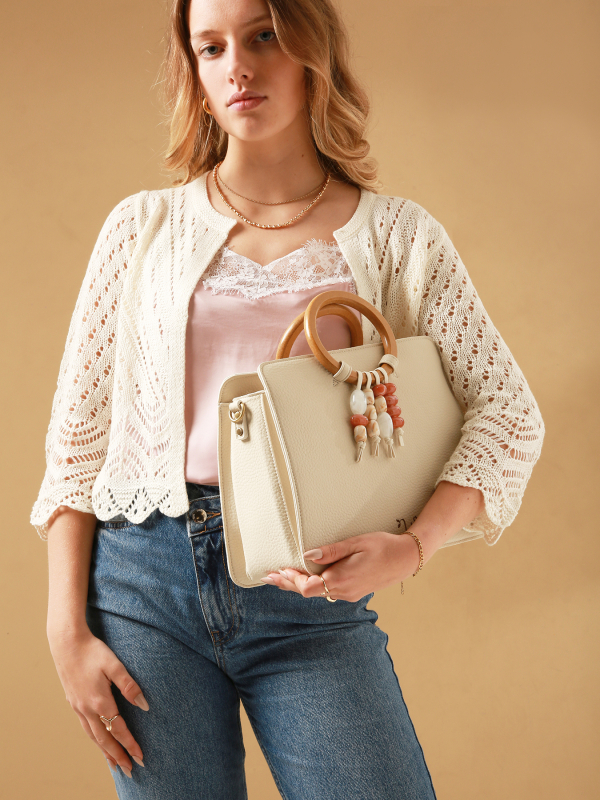Sac porté main M CAMOMILLE PEARL